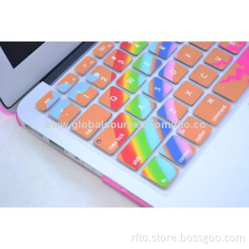 New Colorful Design Silicone Keyboard Protector for Macbook Pro13"